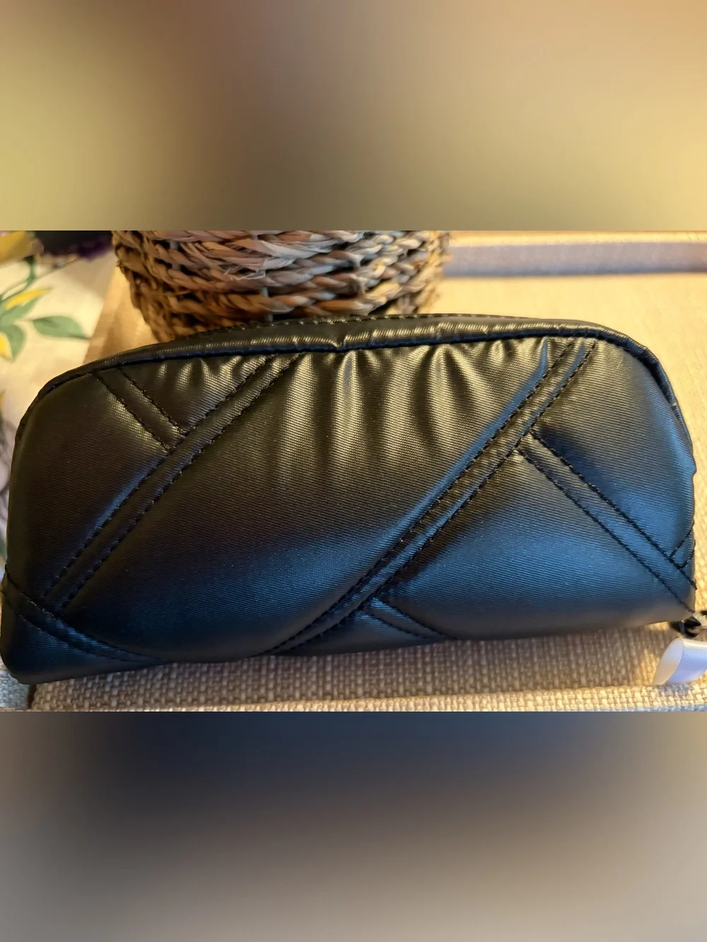 Lug Bobsled XL Black Quilted Eyeglasses / Cosmetic Case